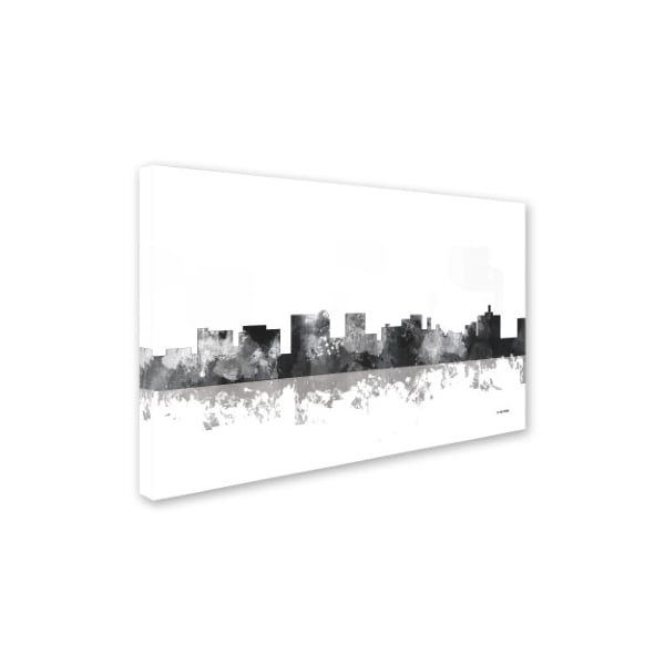 Marlene Watson 'Topeka Kansas Skyline BG-1' Canvas Art,22x32